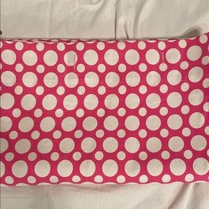 Pottery Barn Teen Pink and White Polka Dot shower curtain